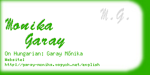 monika garay business card